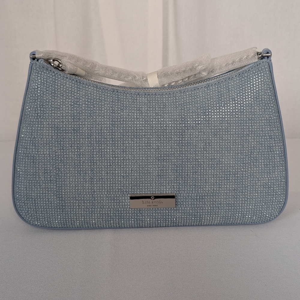 Kate Spade Madison Studded Denim Convertible Crossbody NWT - Picture 6 of 14